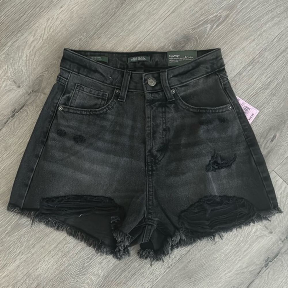 Women's High-Rise EasyRigid  Cutoff Jean Shorts Wild Fable Black Wash 00